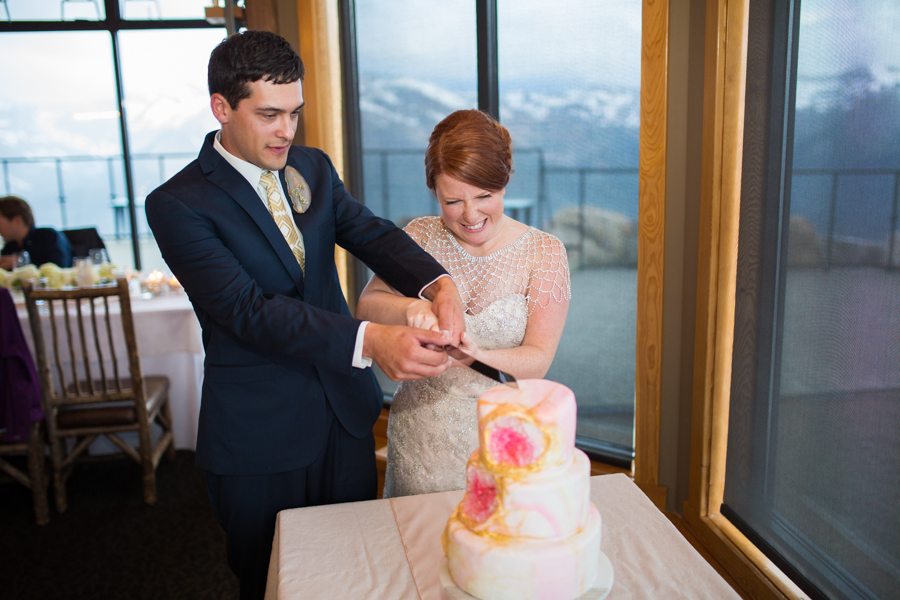 kicking horse mountain cake cutting