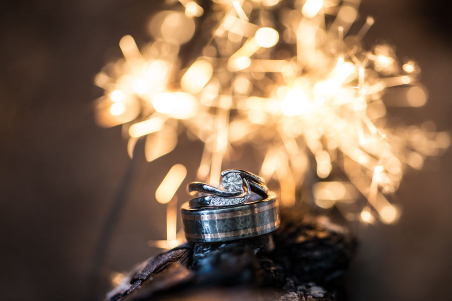 ring shot with sparklers 