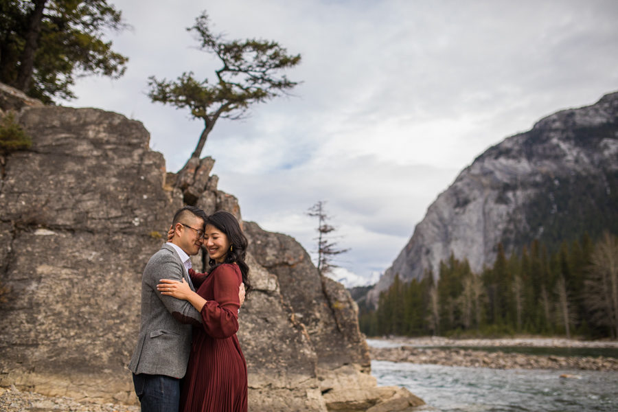 banff engagement photography