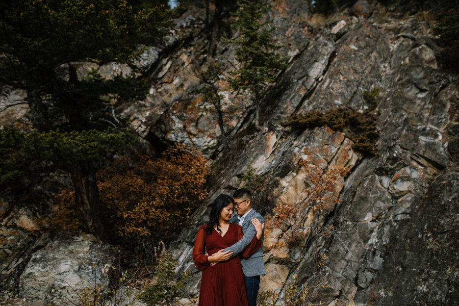 banff engagement photography