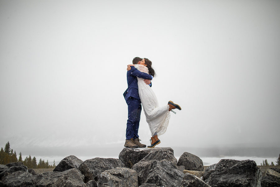 Canmore elopement - Canmore wedding photography - Canmore elopement photographer