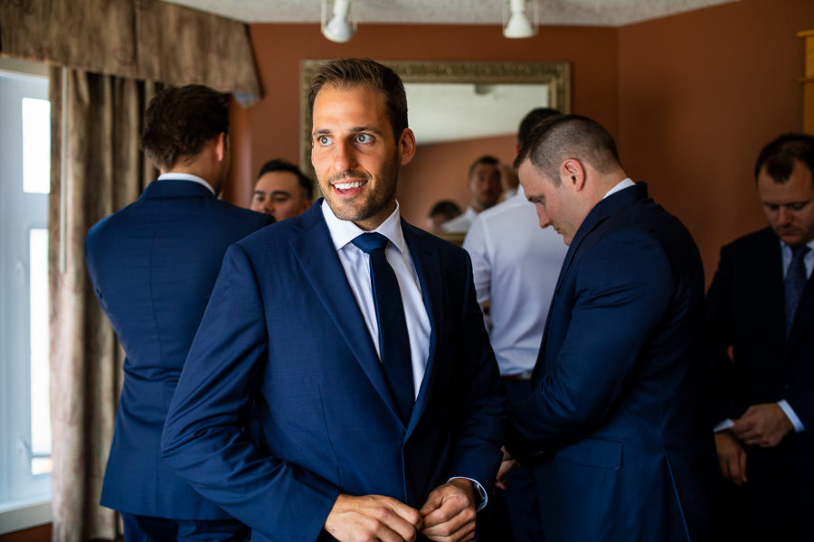 groom getting ready canmore