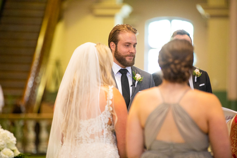 THE BASILICA CATHEDRAL OF ST. JOHN THE BAPTIST wedding groom