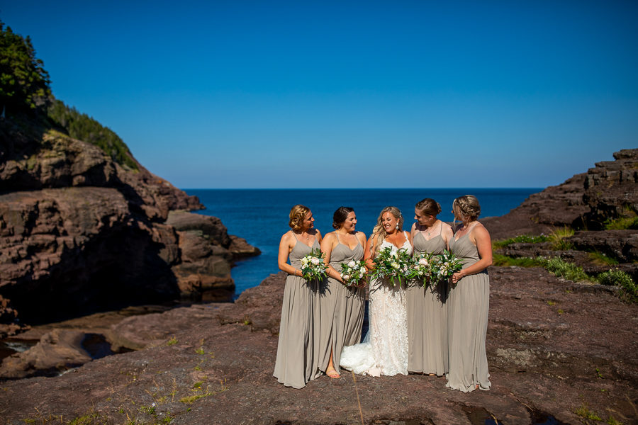 Flatrock Newfoundland wedding party pics