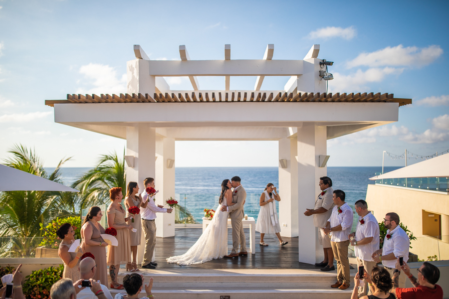 IBEROSTAR PLAYA MITA wedding - destination wedding photographer Cole Hofstra wedding ceremony