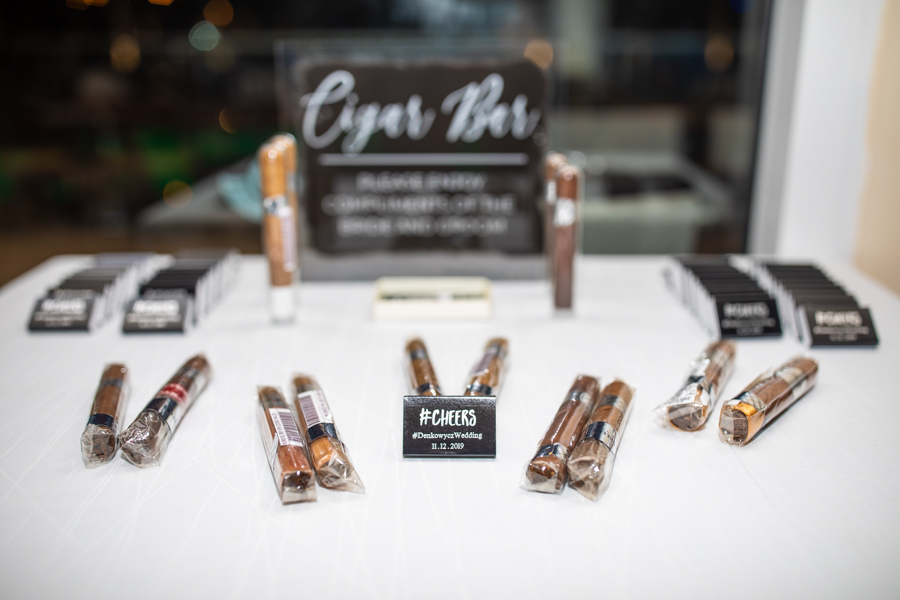 destination wedding details cigar bar