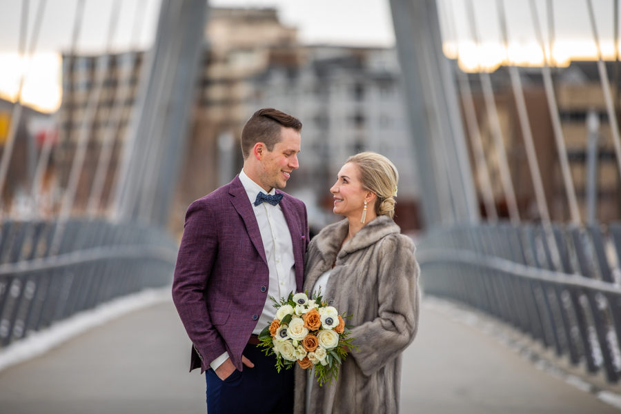 East village bridge wedding photos