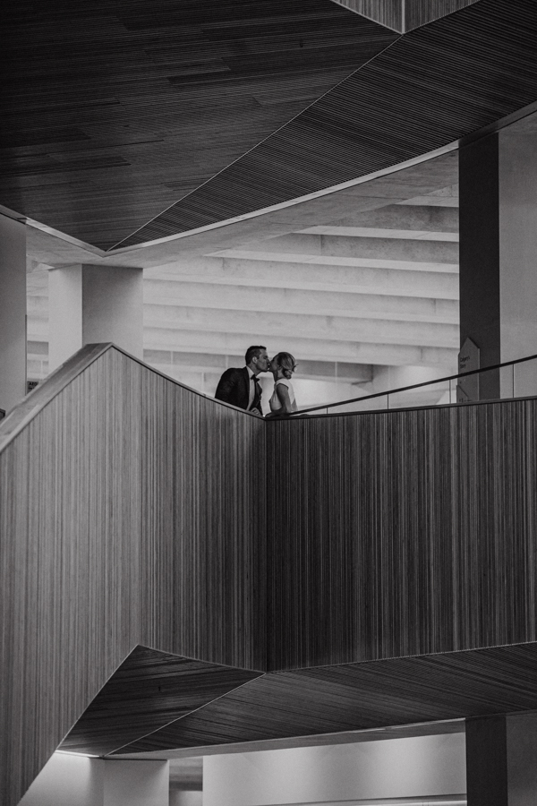 Wedding picture inside Calgary Library