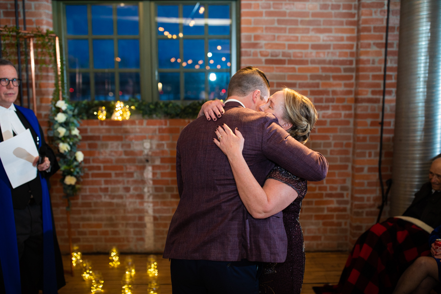 groom and mom in Charbar calgary