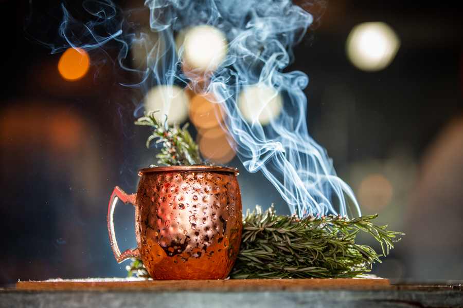 moscow mule in calgary cocktail photoshoot