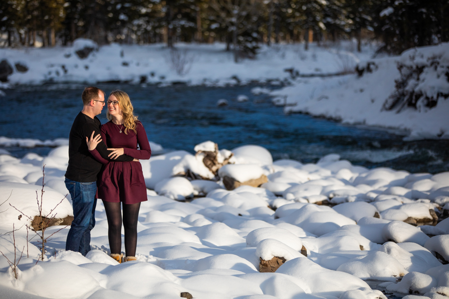 Couple photo in the snow