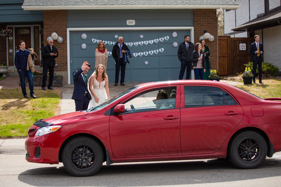 calgary back yard wedding