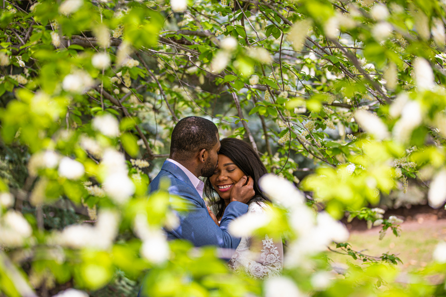 Loving Jamaican couple getting married in Lindsay Park Calgary