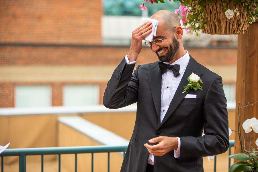 edmonton elopement on a rooftop