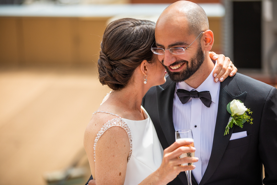 edmonton elopement and wedding in downtown rooftop