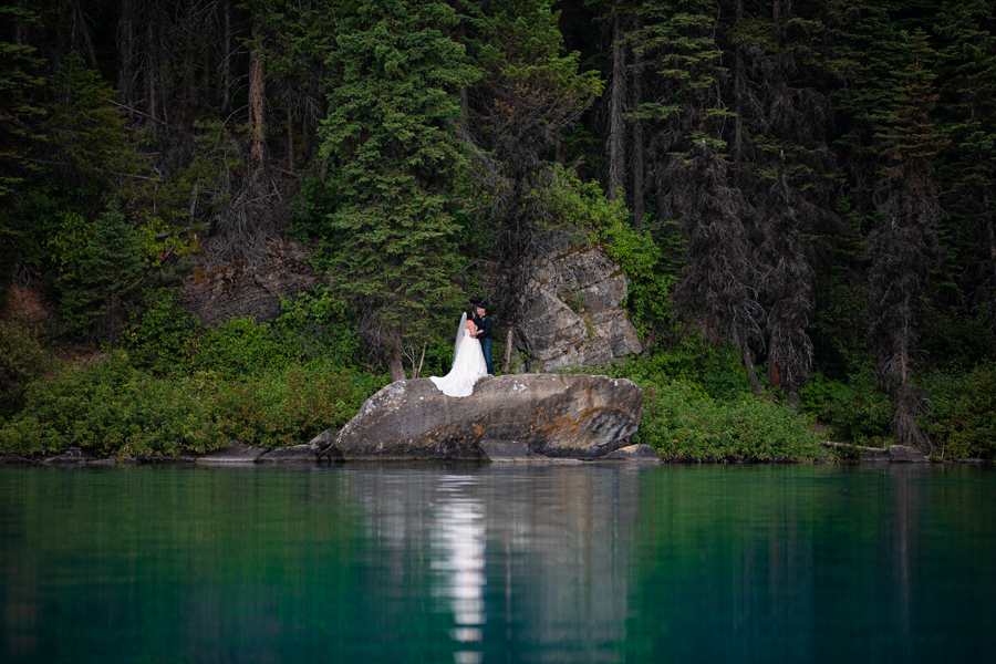 emerald Lake elopement from a different view