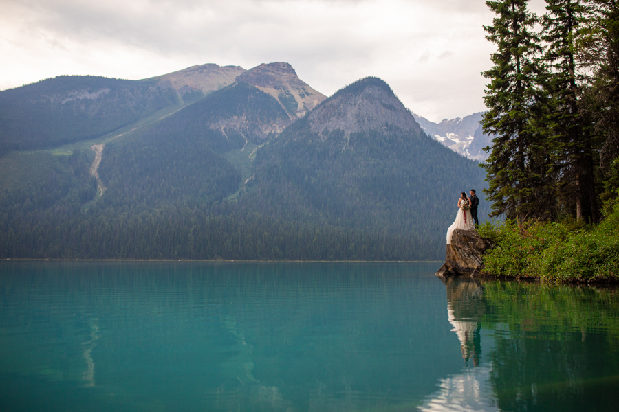 Emerald lake elopement