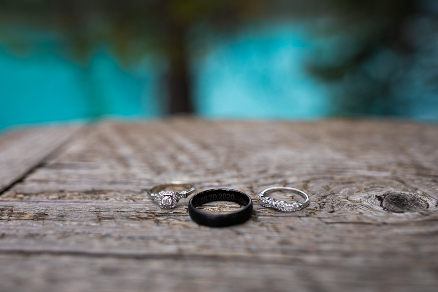 wedding rings detail shots at a wedding