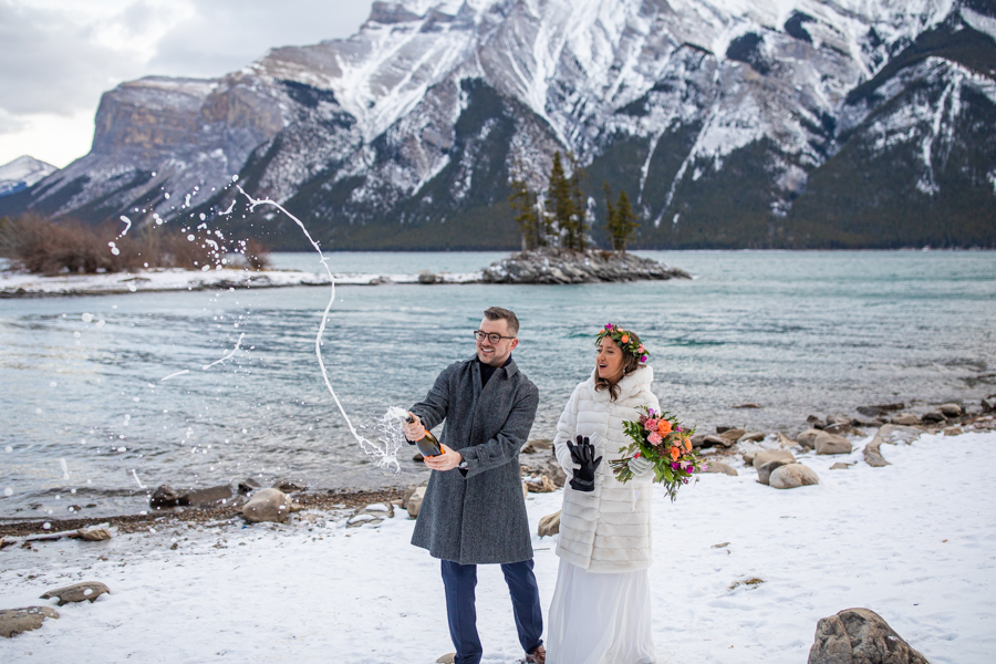 Lake Minnewanka elopement