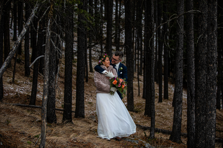 Lake Minnewanka Elopement locations