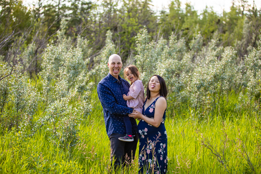 family photo in fish creek park