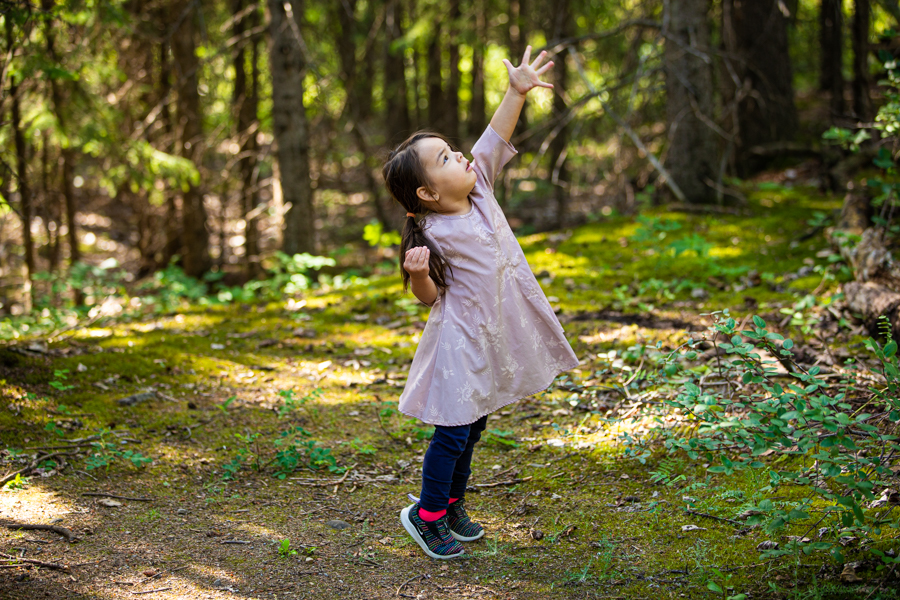 little girl in fish creek