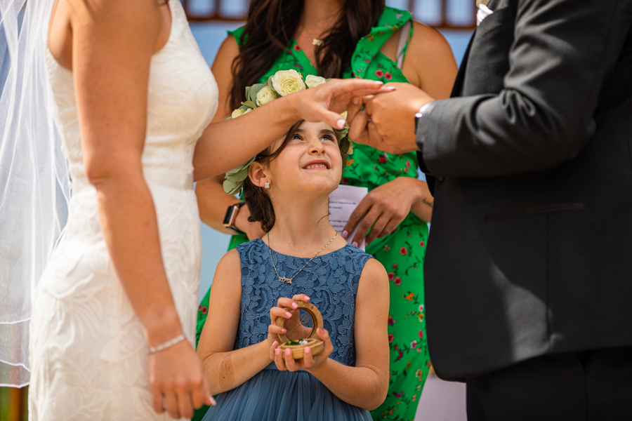 Flower girl at silvertip gazebo