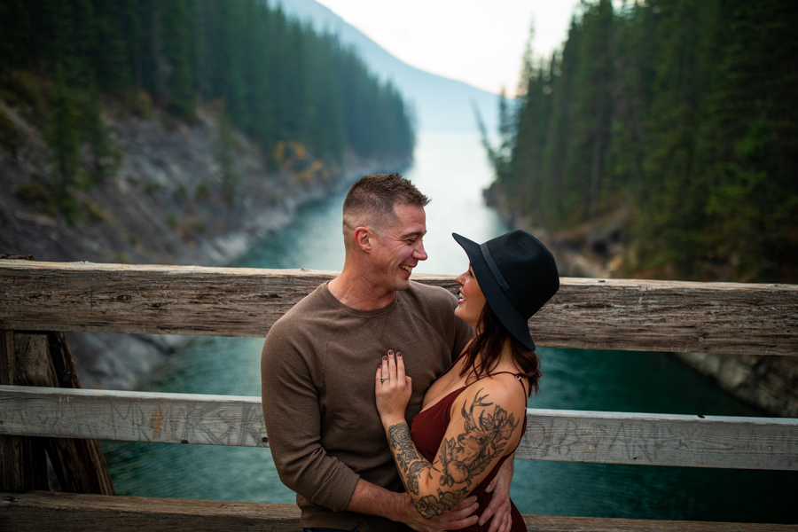 amazing blue water with a hot couple