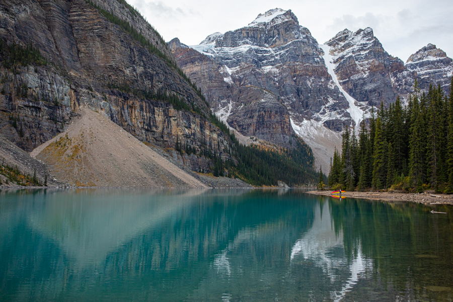 Lake Moraine Engagement Photos