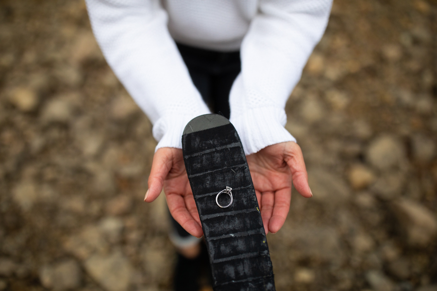 ring on a hockey stick