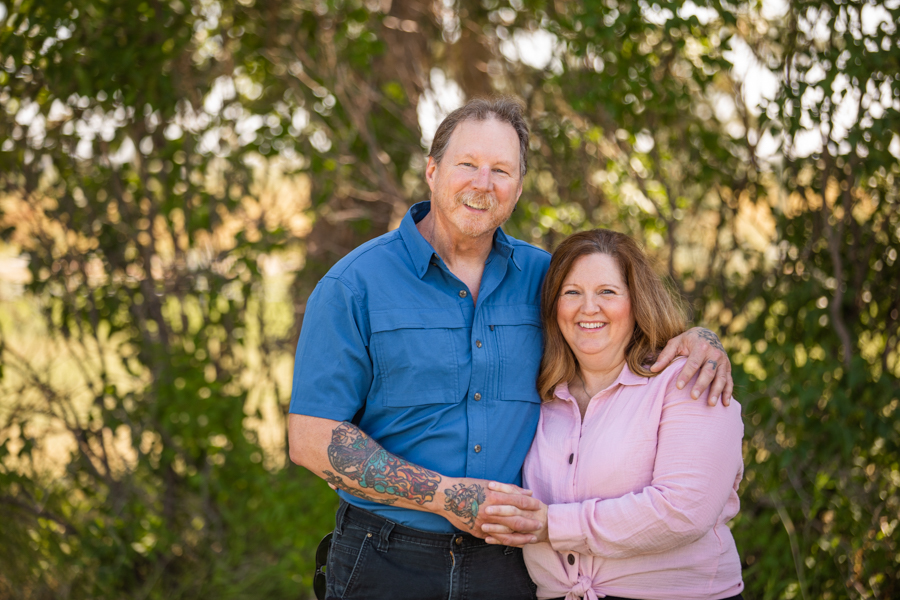 mom and dad for family photos