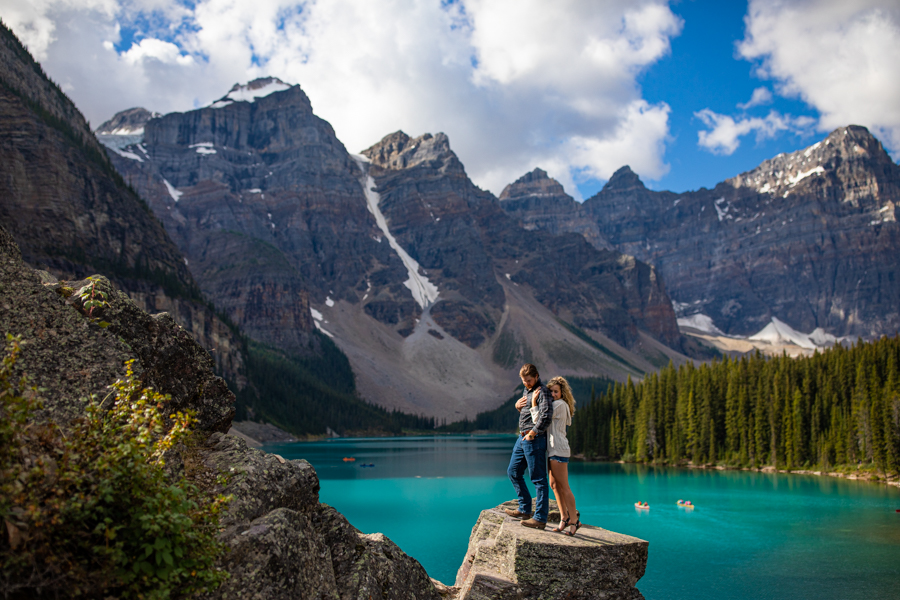 blue water at lake moraine